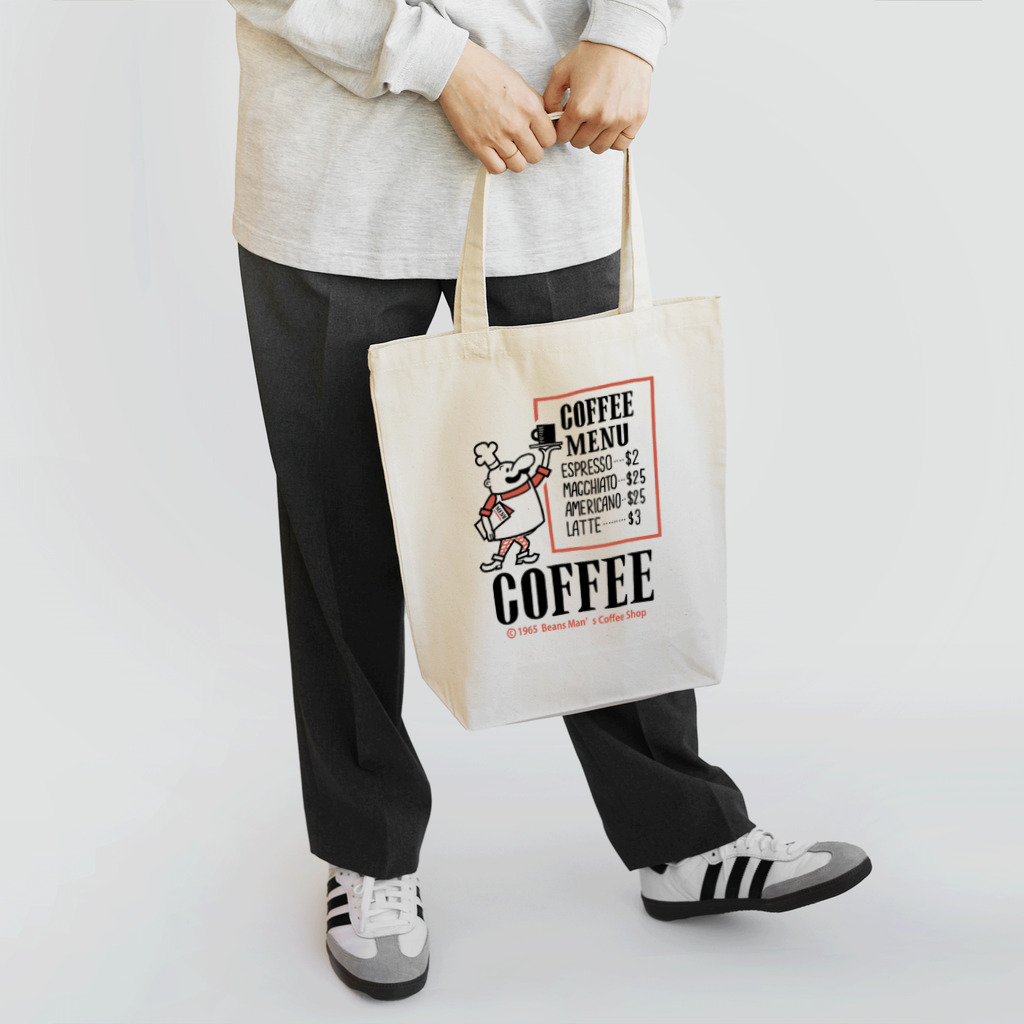 Design For EverydayのビーンズマンのCOFFEE SHOP Tote Bag