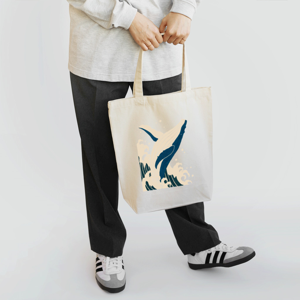 AYA CHUJO ORIGINAL GOODSのシロナガスクジラ Tote Bag