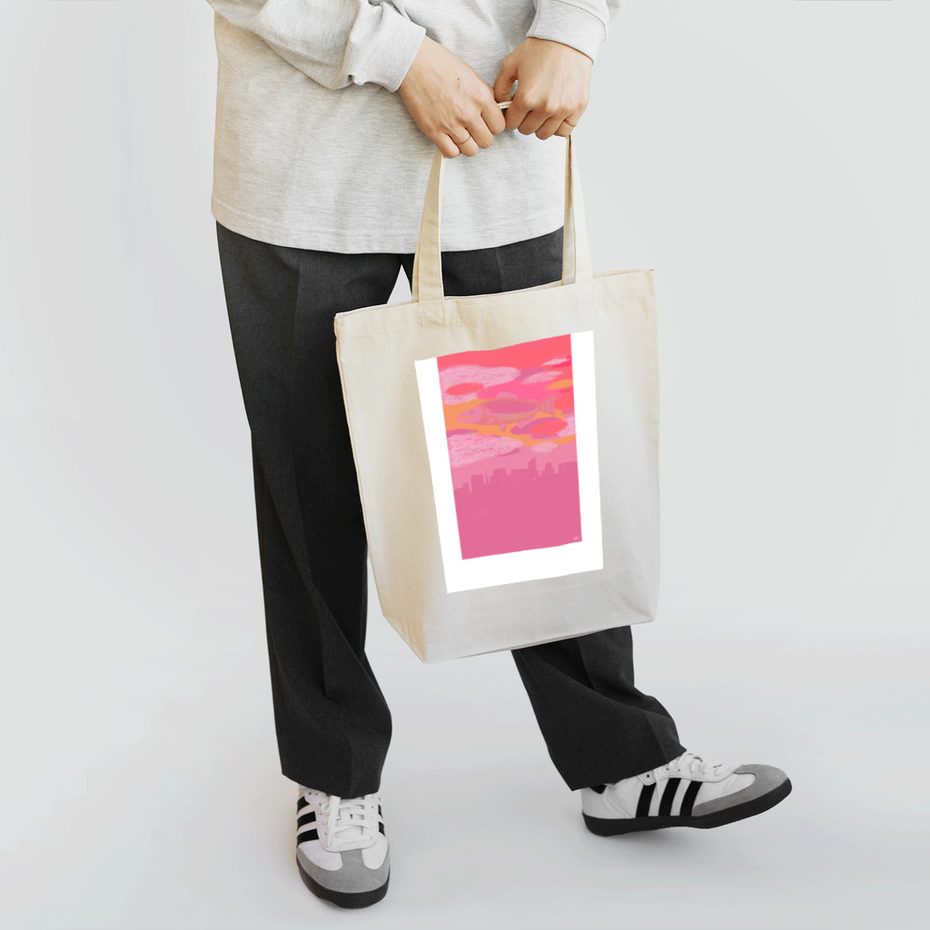 elliのサーモンピンクの街で Tote Bag