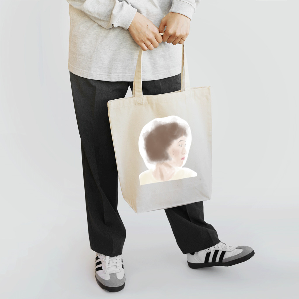 meme の水彩横顔 ボブガール  Tote Bag