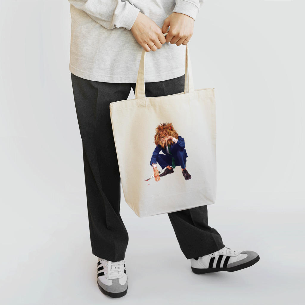 焼そばトーストのMｒ.ライオンヘッド Tote Bag