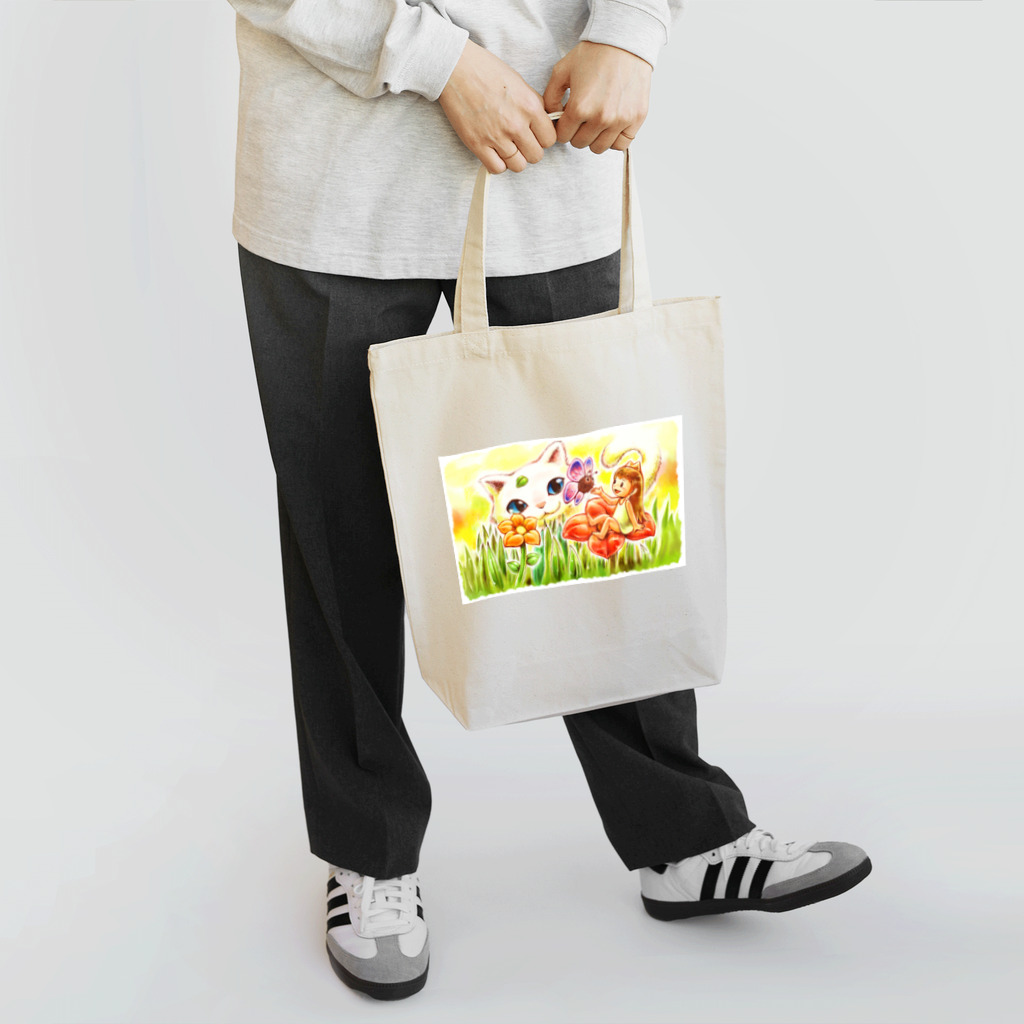 EimyBooksのエイミーと猫のお父さん03 Tote Bag