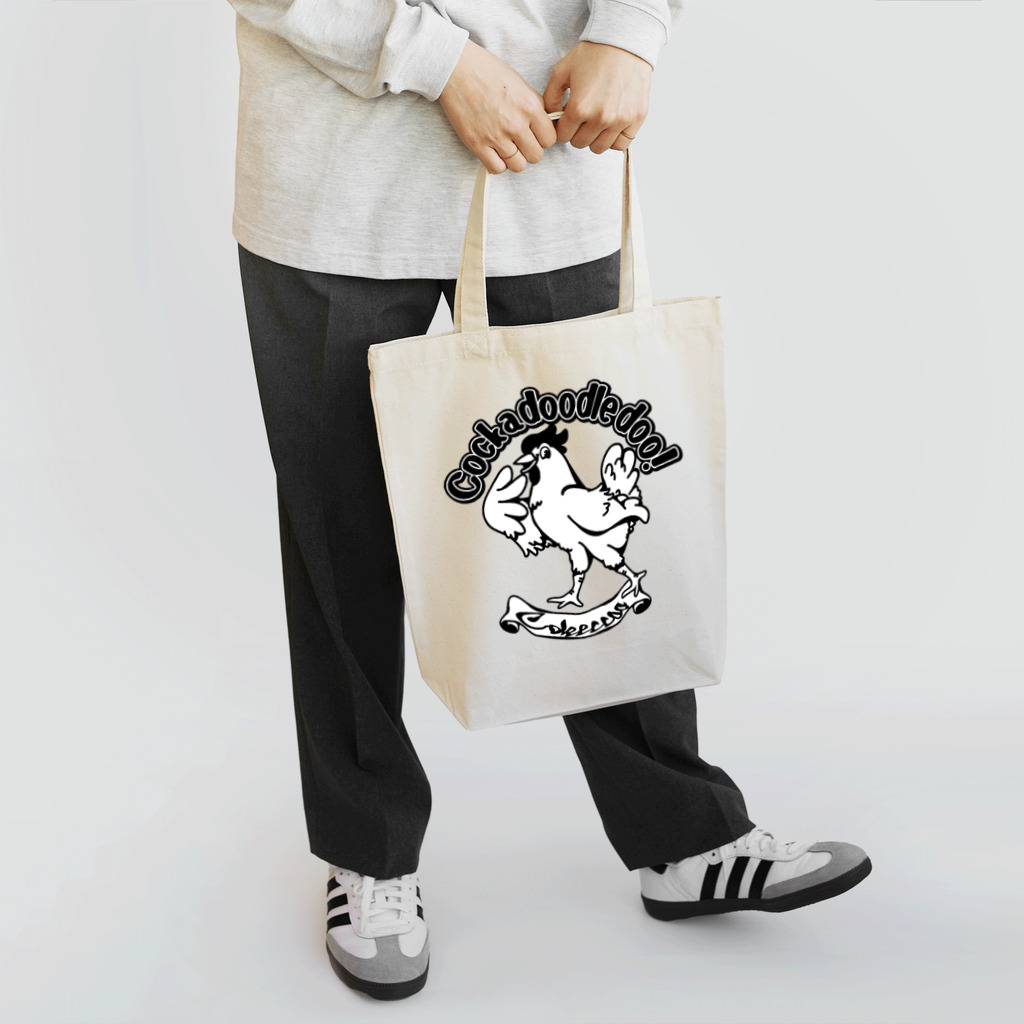 Cɐkeccooのアメリカンテイストチキン-ブラック Tote Bag