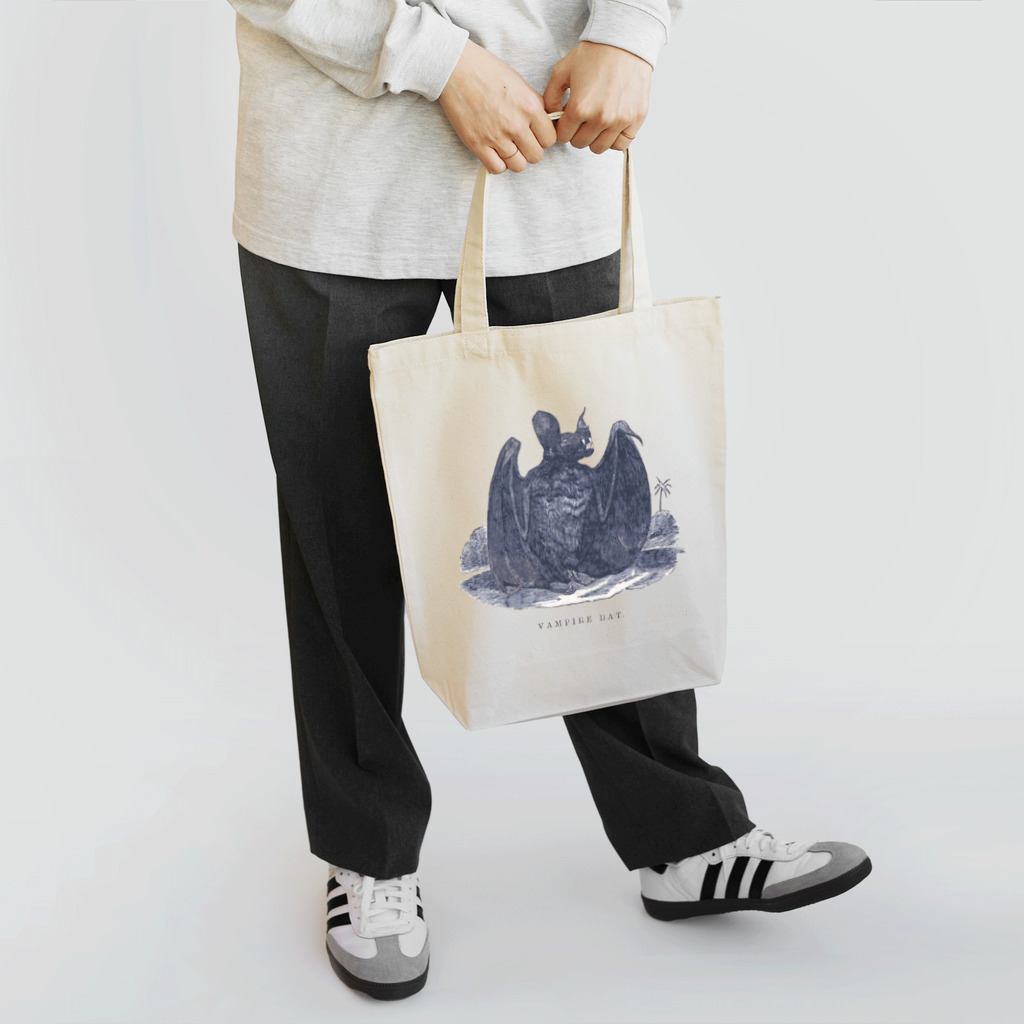 博物雑貨 金烏のThe British Library - VAMPIRE BAT Tote Bag