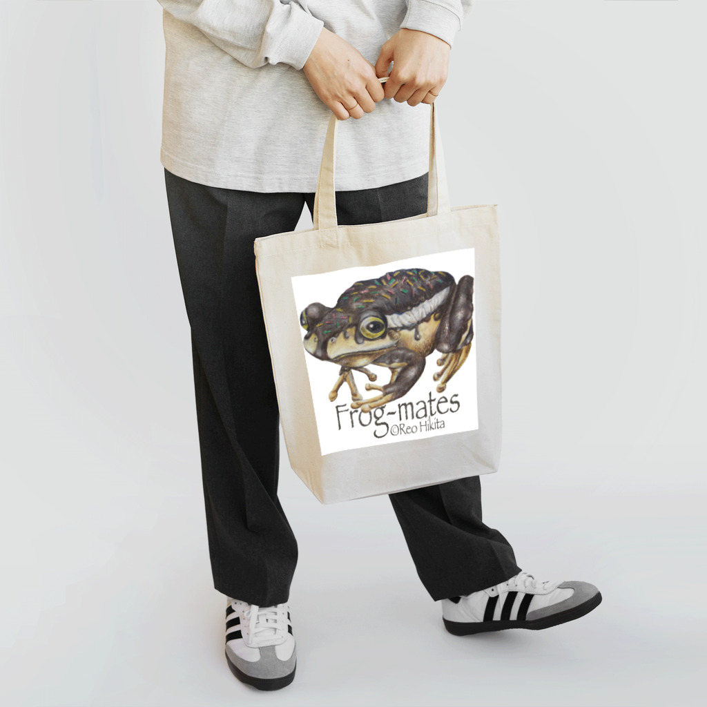 引田玲雄 / Reo Hikitaのカエルメイト(Frog-mates)より「エクレアマガエル」 トートバッグ