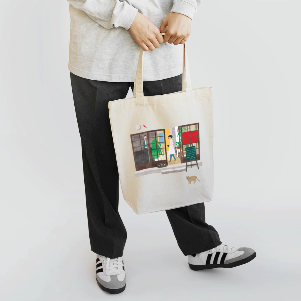 ツルマルデザインの喫茶店おんなのこ１ Tote Bag