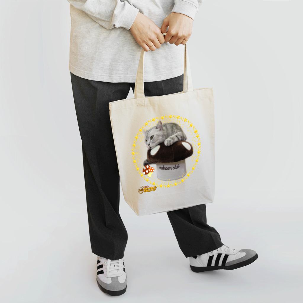 Cat Cafe ねころびのきのこでもくつろぐどらえもん Tote Bag