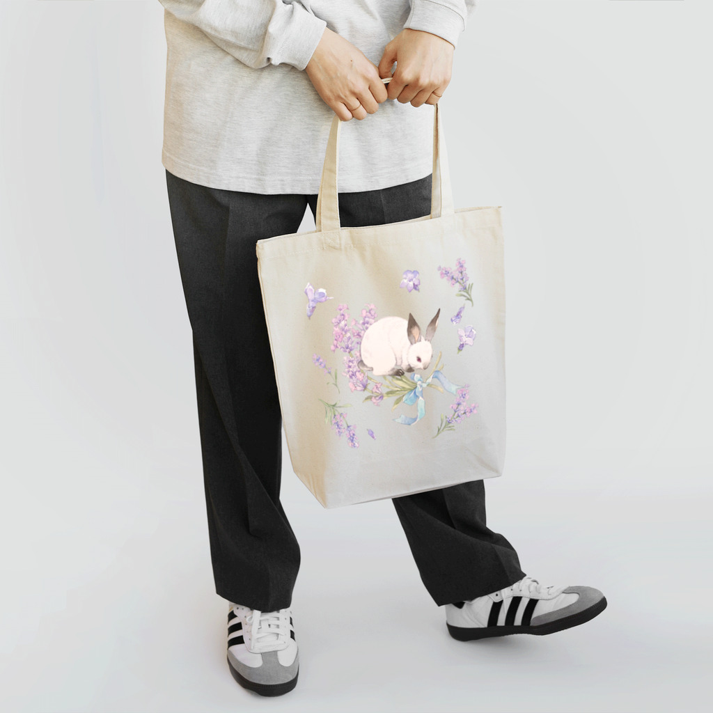 友風子のラベンダーうさぎ Tote Bag