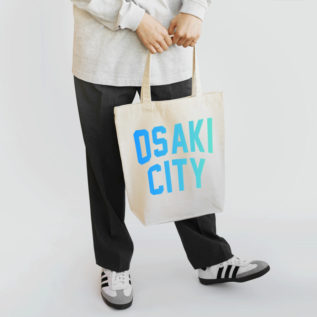 JIMOTO Wear Local Japanの大崎市 OSAKI CITY　ロゴブルー Tote Bag