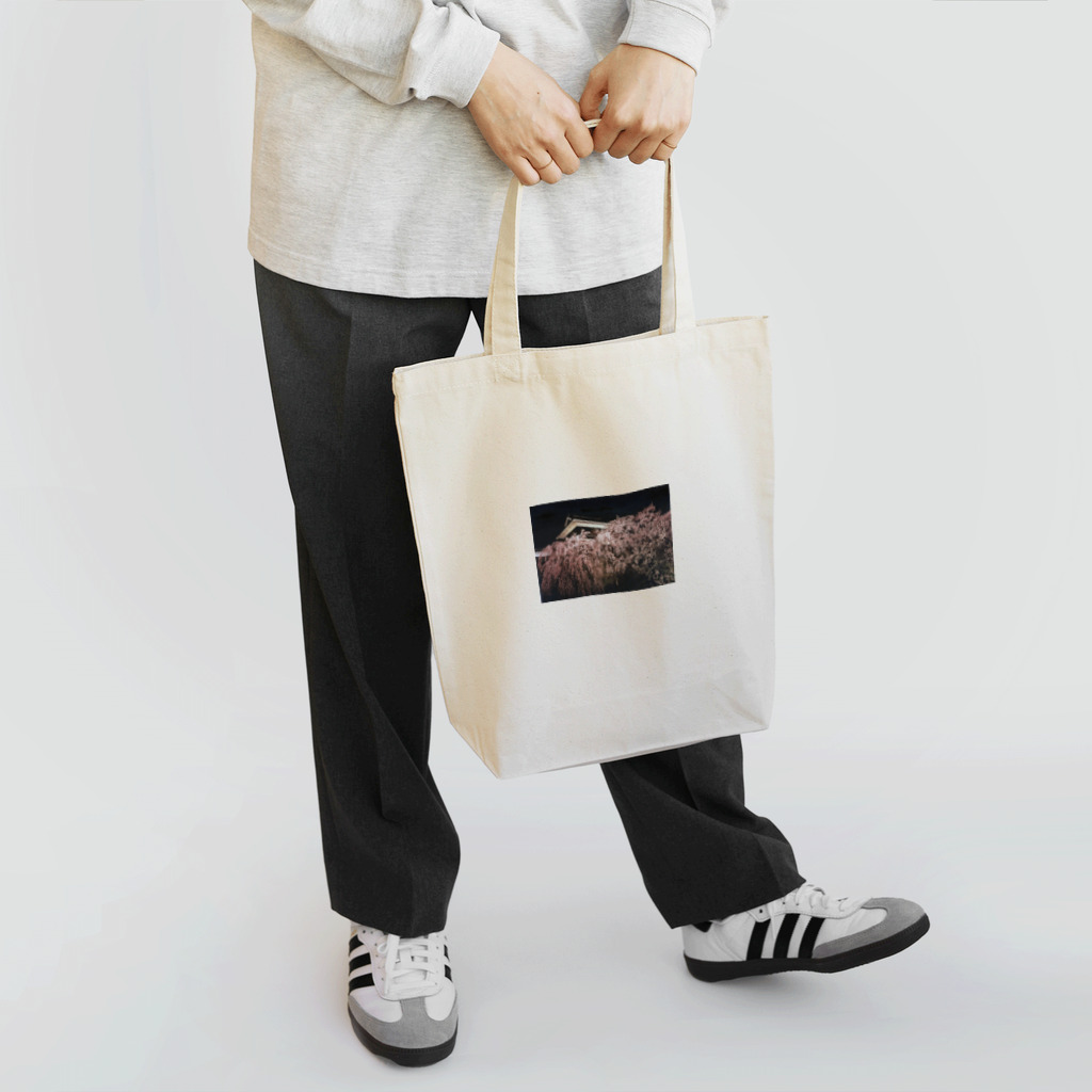 六文銭の上田城夜桜1 Tote Bag