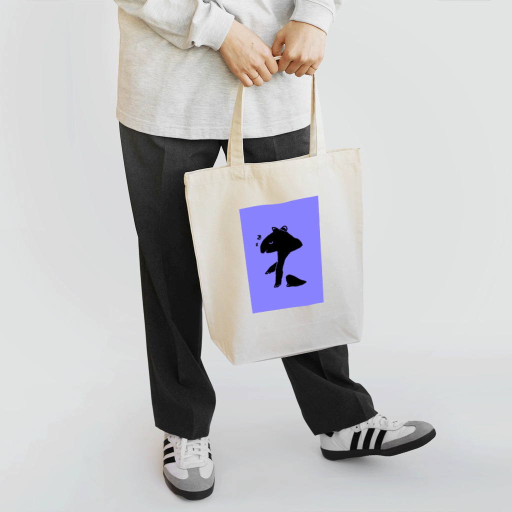 いねむりバクの紫バク Tote Bag