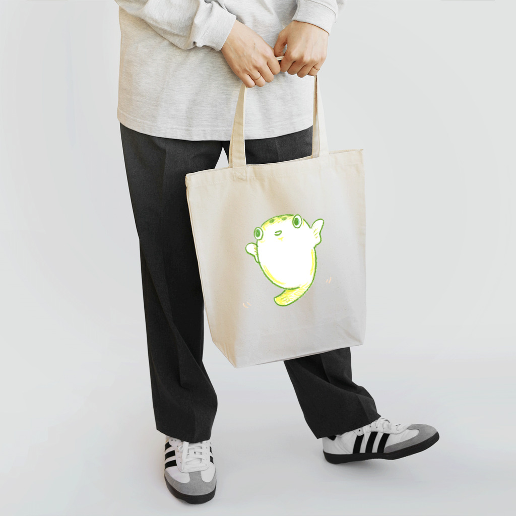 フグフグコフグ日記のフグのコロンさん♀　みどり Tote Bag