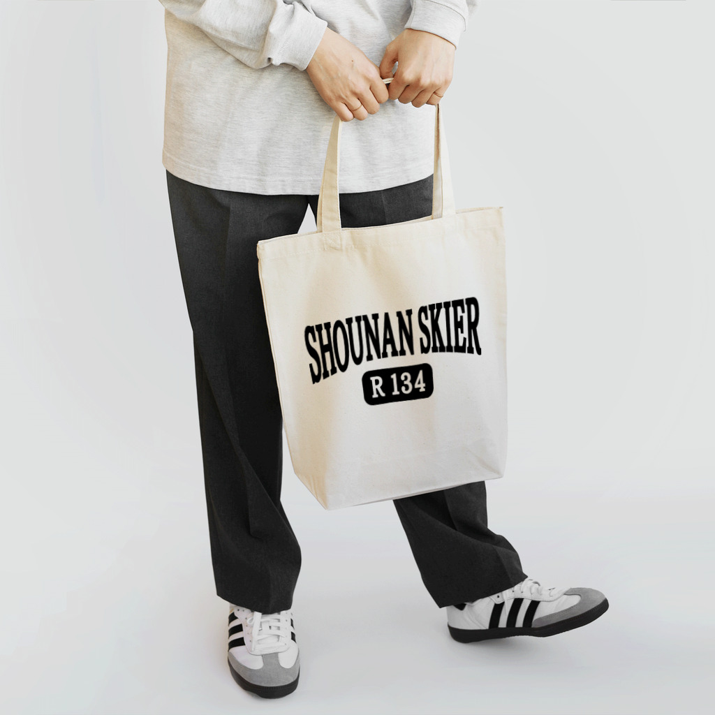 SKI NUT OFFICIAL SHOPのルート134 湘南スキーヤーロゴ Tote Bag