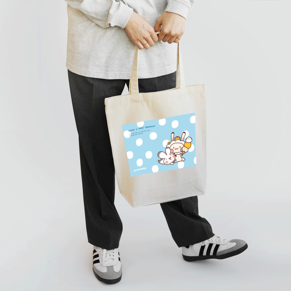 あやせえものミミメリーとがんばらないうさぎ（アイス） Tote Bag