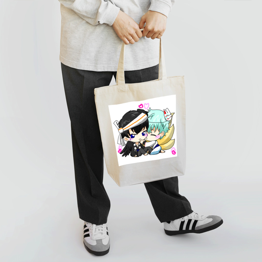 ｵﾎﾞﾛｱｵｲの狐と烏天狗 Tote Bag