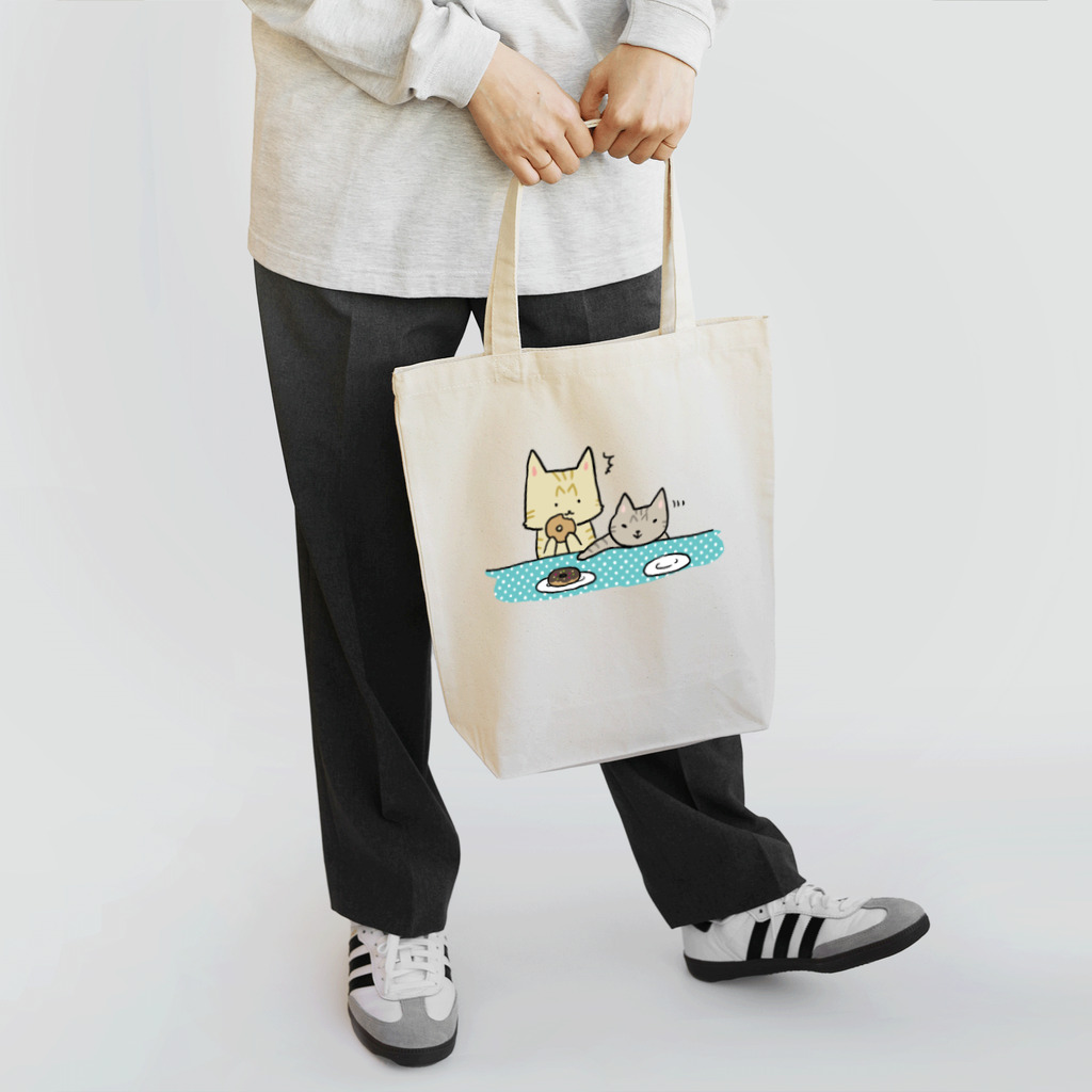 Rosemary*Teaのおちびとチャトニャン（ドーナツ） Tote Bag