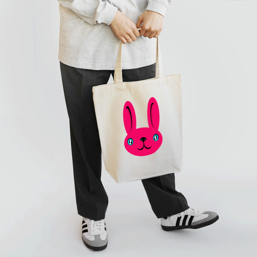 ameyoのウサギ pink トートバッグ