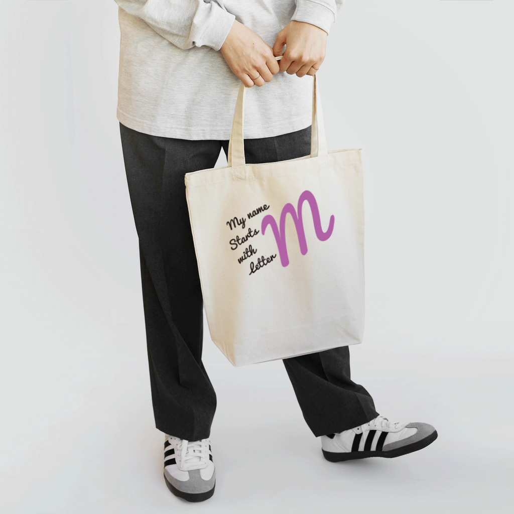 フォーヴァのMy name starts with letter M Tote Bag