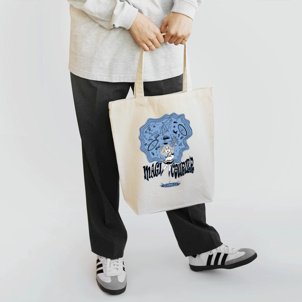 nidan-illustrationの“MAGI COURIER” blue #1 Tote Bag