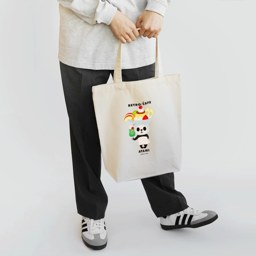 キッチュの【チャリティー500円】【熱海】カブリモノ熱海パンダ トートバッグ