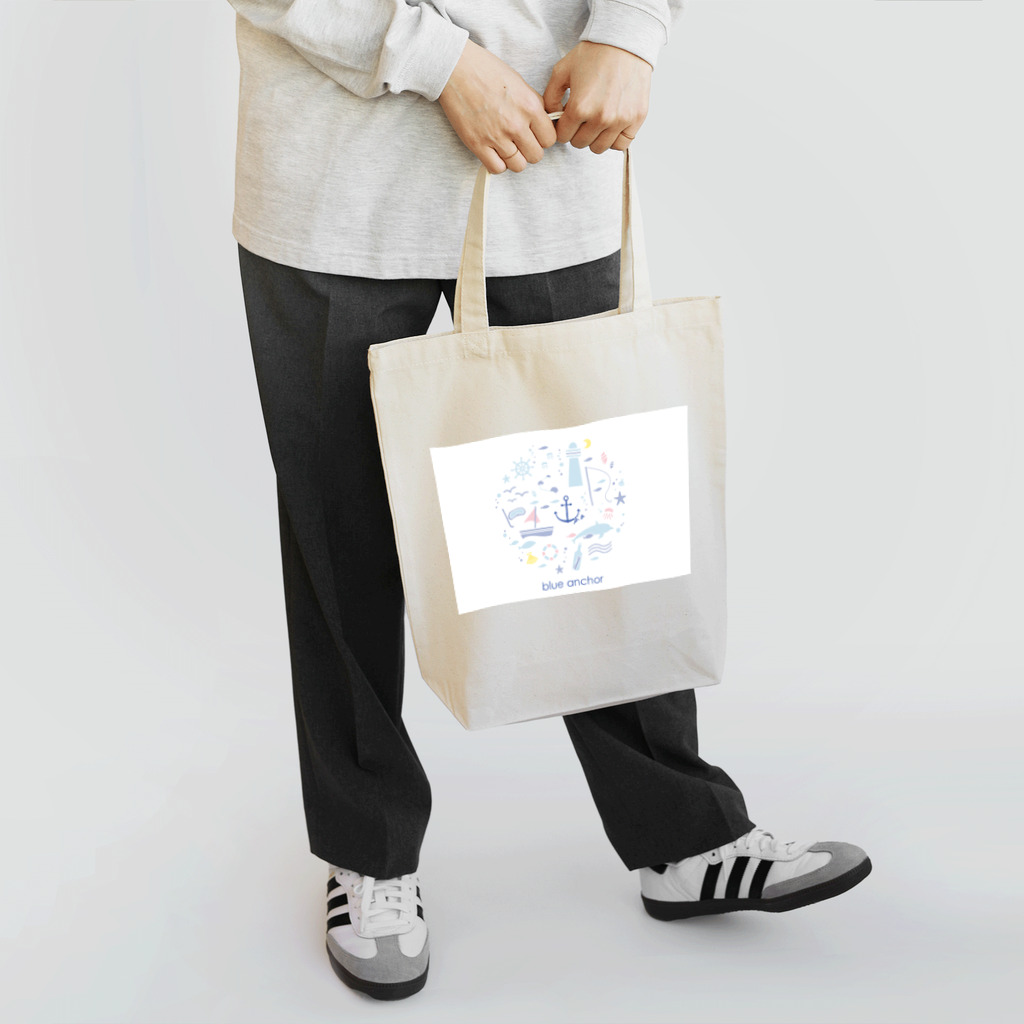 blue anchorのblue anchor　マリンモチーフグッズ Tote Bag