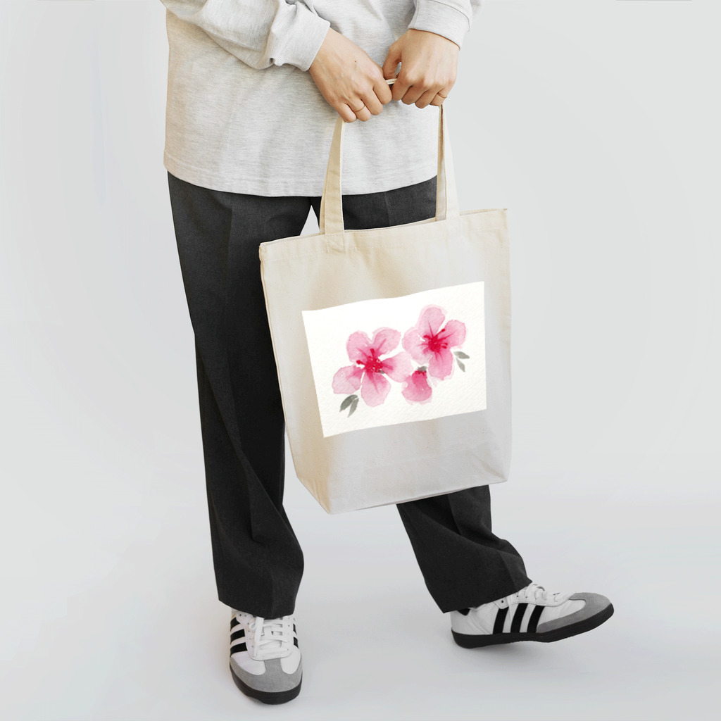 館眞寫イシ優の水彩のお花です。 Tote Bag