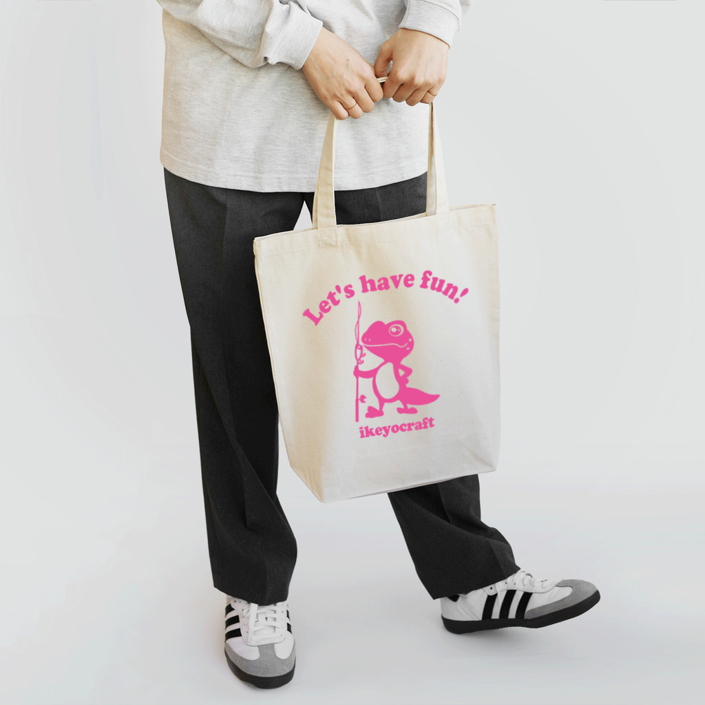 ikeyocraft のレオパピンク トートバッグ