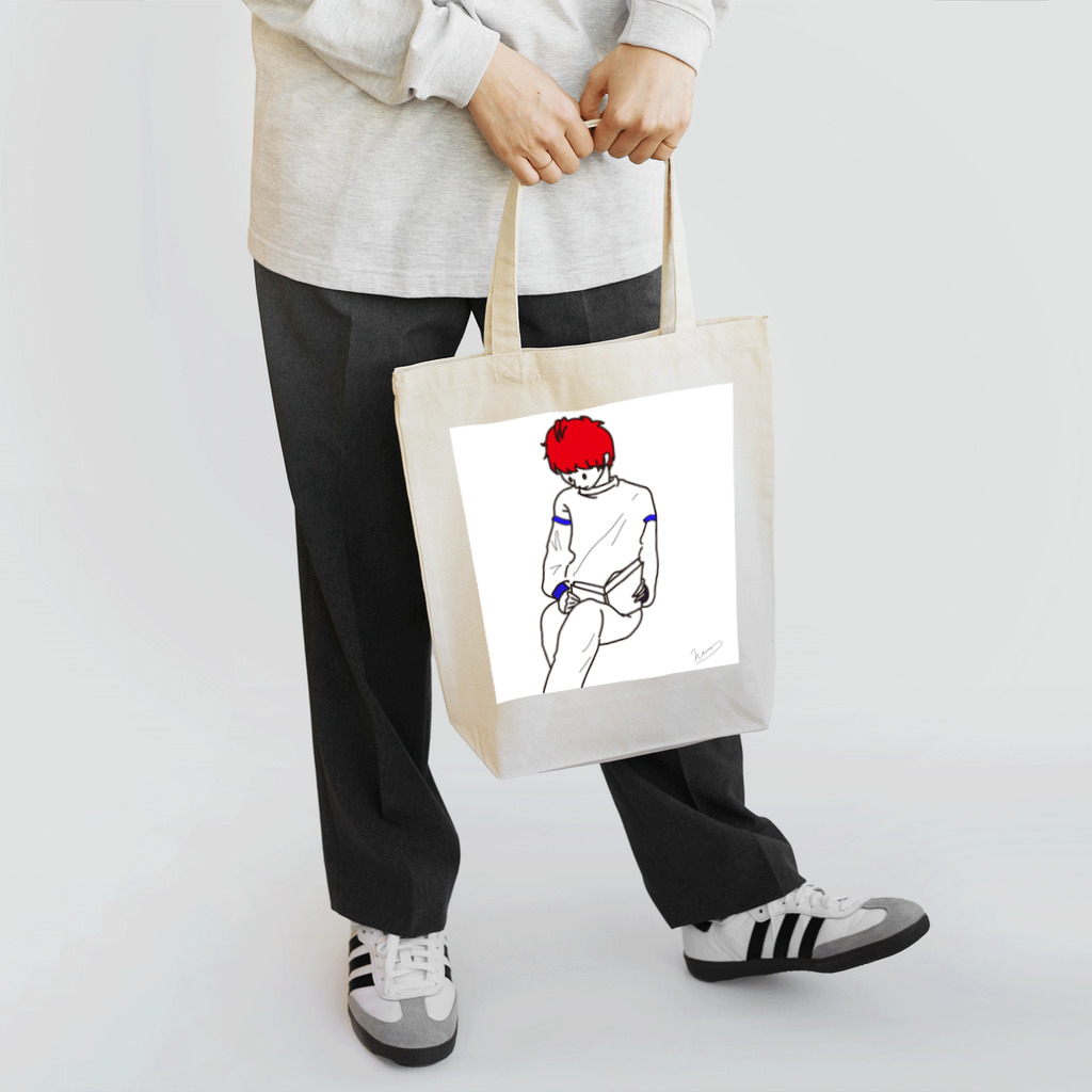 ハッシー/グラフィックデザイナーの読書 Tote Bag