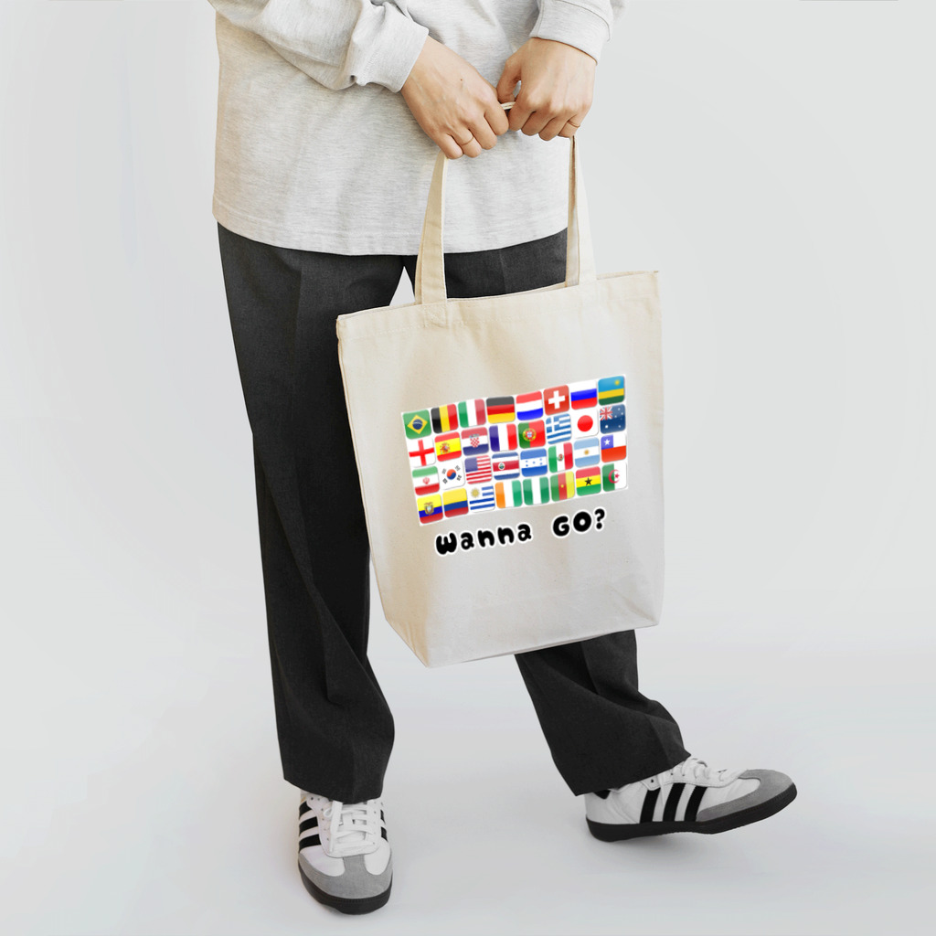 FLEX INTERNATIONALの「Wanna Go？」 Tote Bag