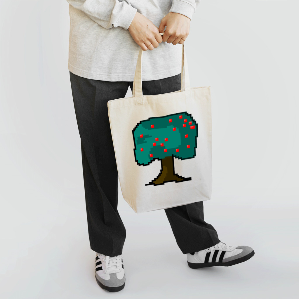 絵本作家大川内優のオリジナル絵本グッズショップのリンゴの木アイコン トートバッグ