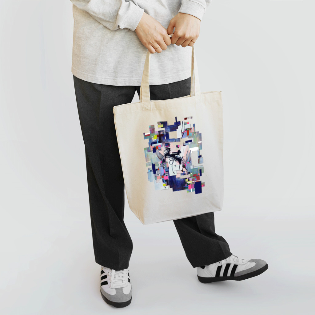 サワダモコ Moco SawadaのI/O コラージュ Tote Bag