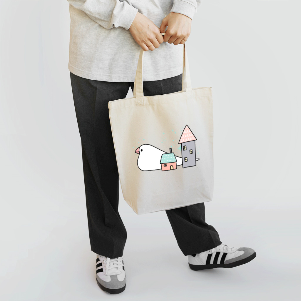 ・buncho days・ 文鳥デイズのStay home 文鳥 Tote Bag