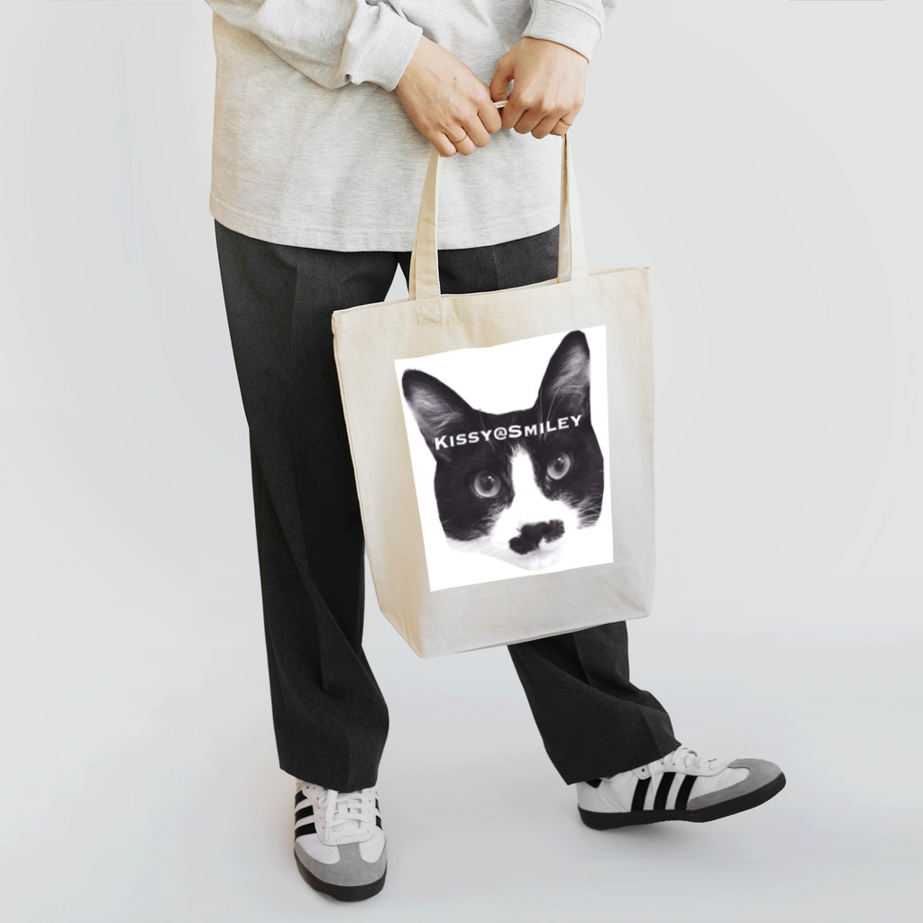 Kissy SmileyのKissy@Smiley 髭ニャンコ Tote Bag