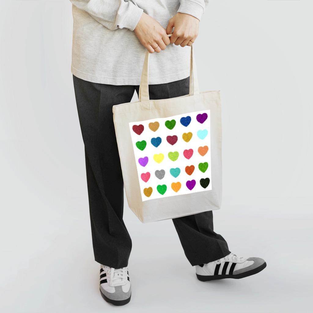 Takayuki HibinoのHearts Multi-Color トートバッグ