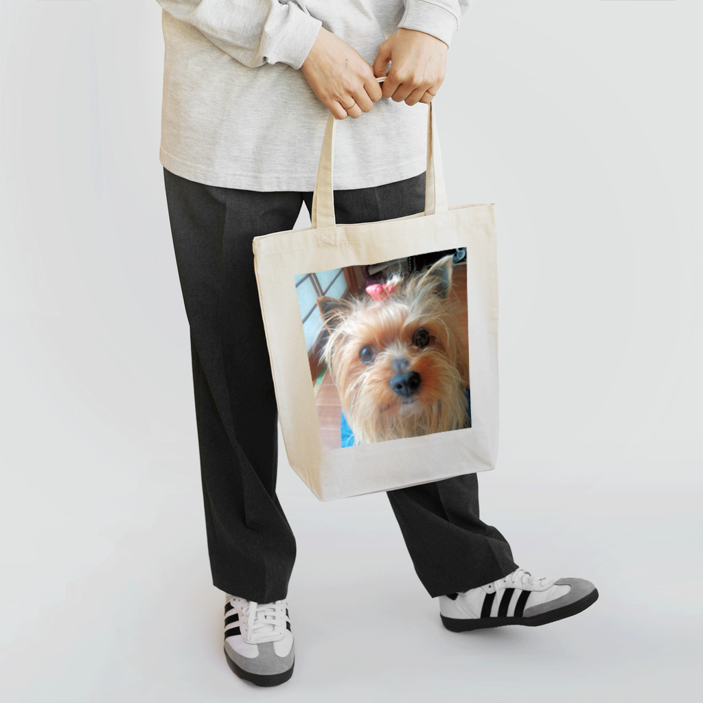 ヨーキー家族のヨーキーのランちゃん Tote Bag