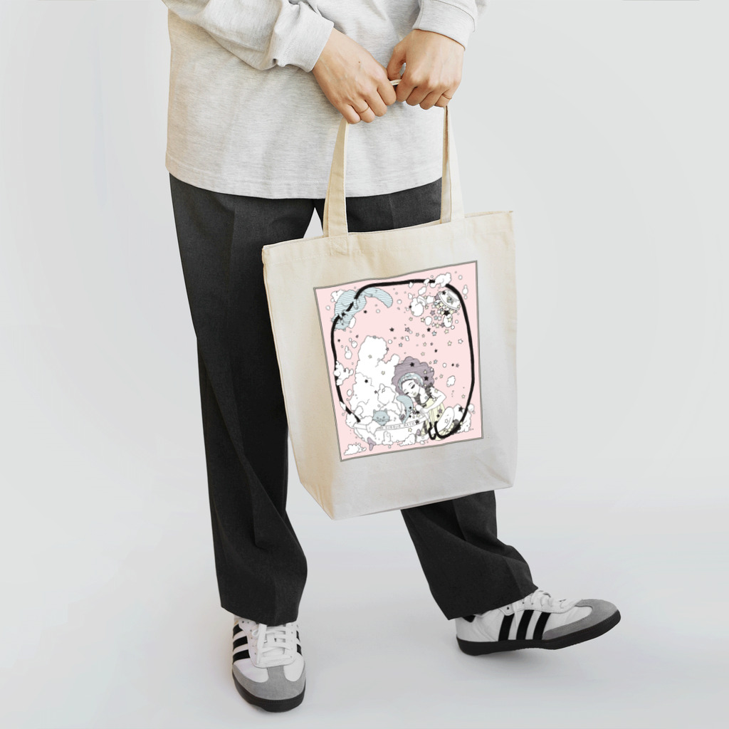 garellynaruの星泡猫 Tote Bag