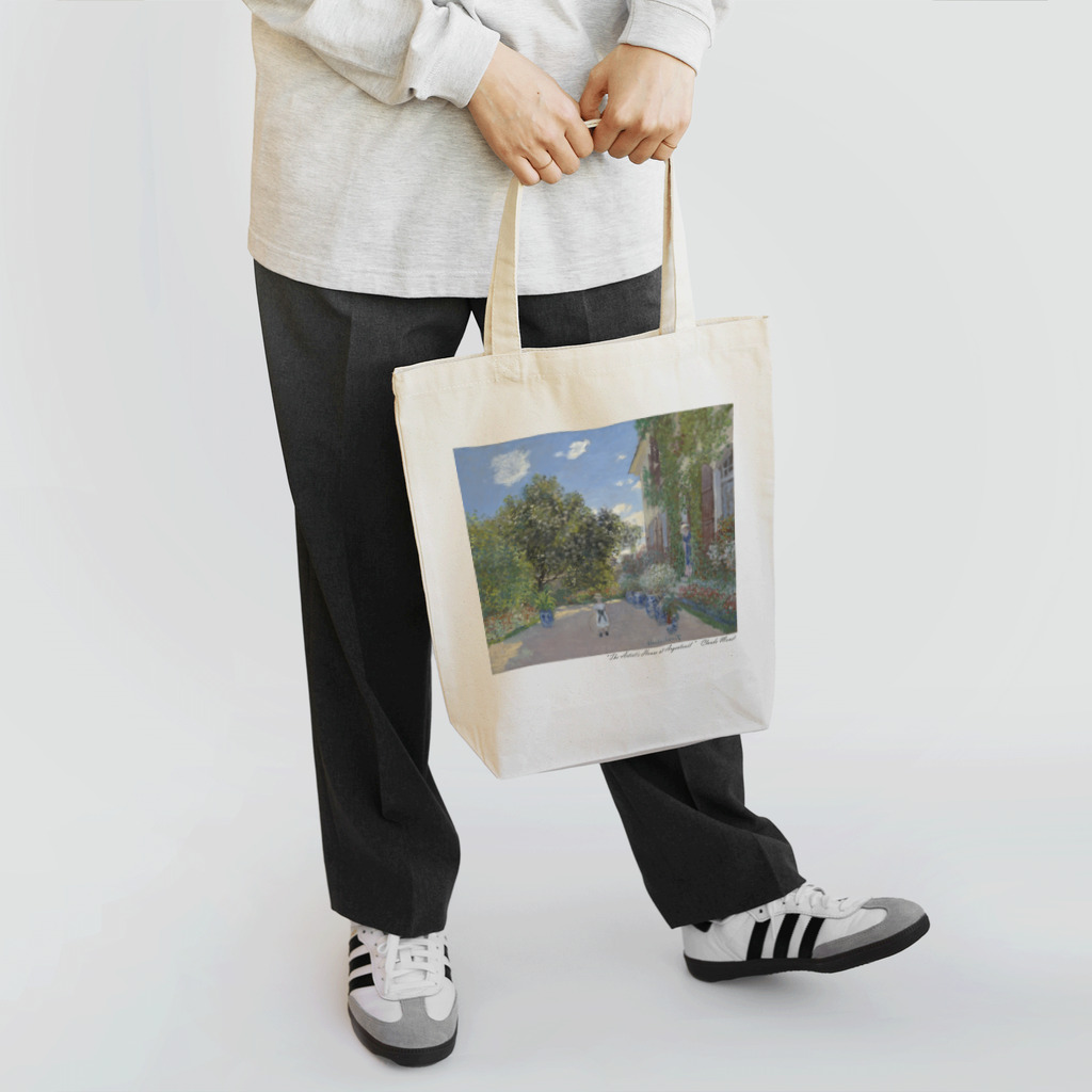 SONOTENI-ARTの004-031　クロード・モネ　『アルジャントゥイユの画家の家』　トートバッグ Tote Bag