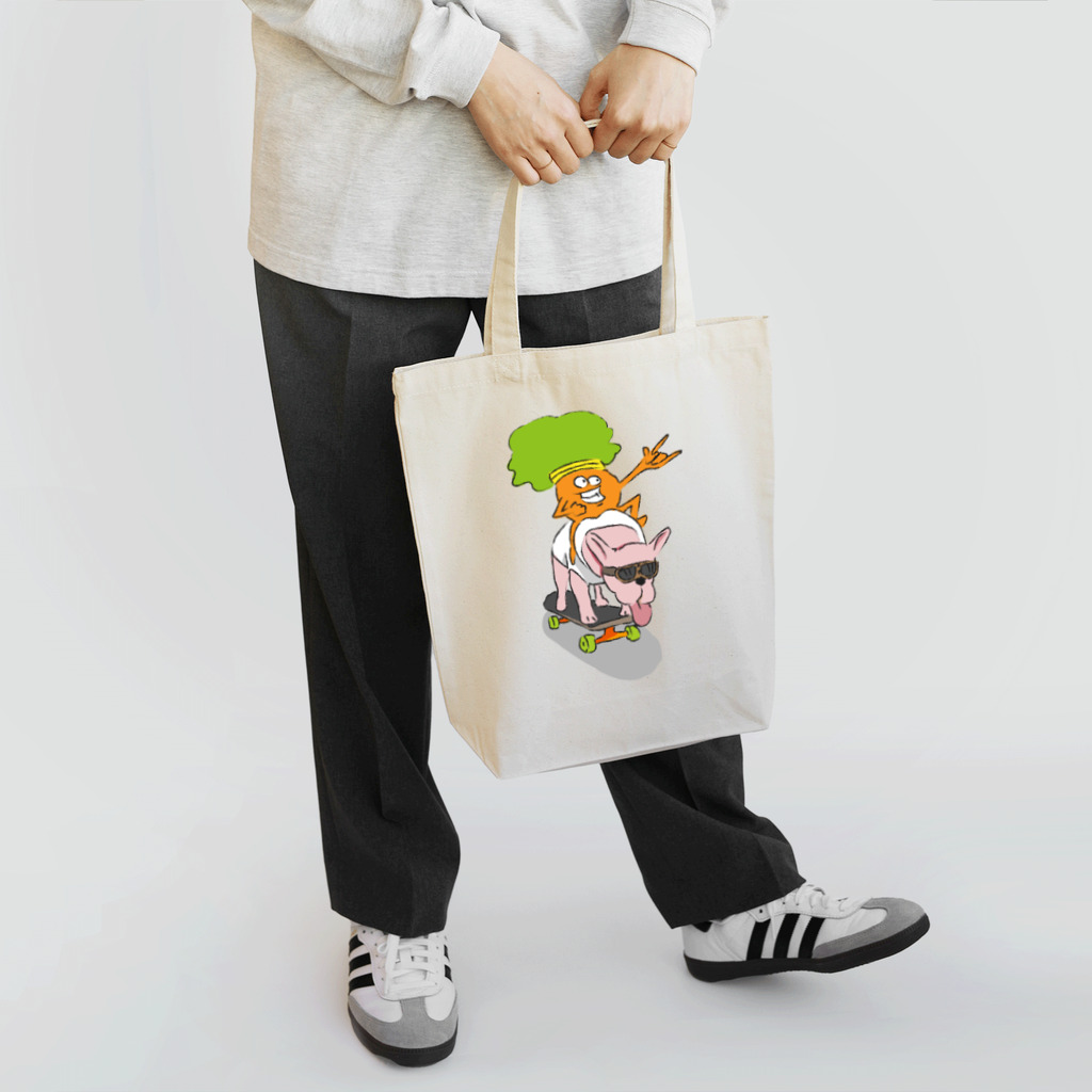 RYOTARO TANAKAのBulldog Skater Tote Bag