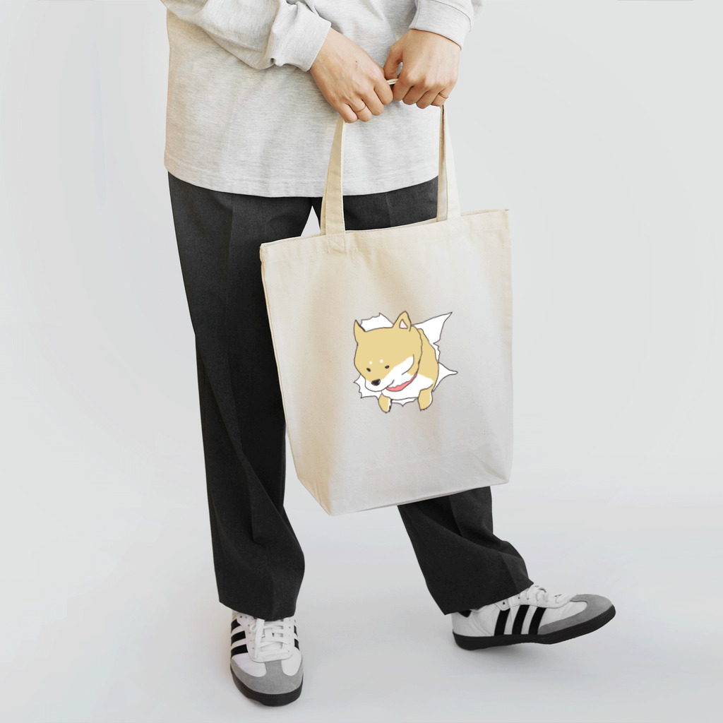 順扇堂の突きぬ犬（茶） Tote Bag