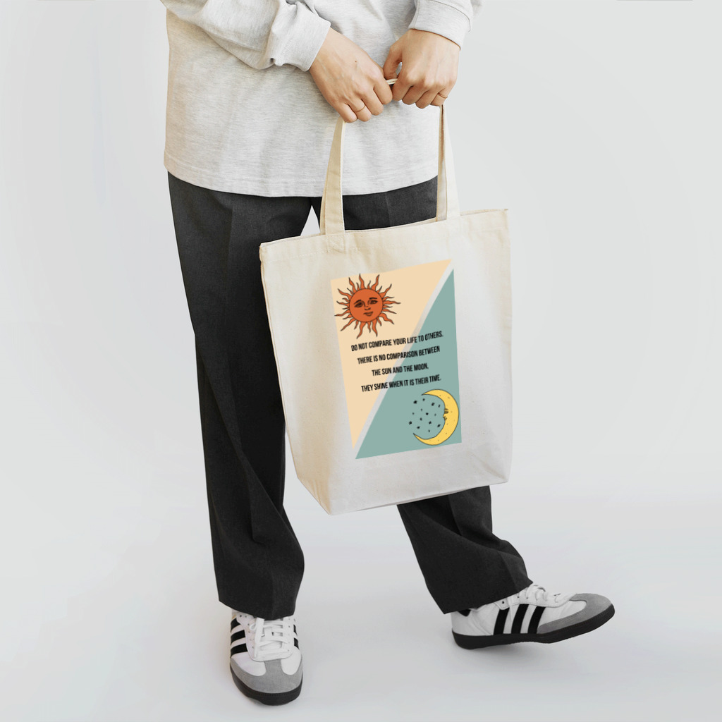 Cheeseart (Chi)のThe sun and the moon  Tote Bag