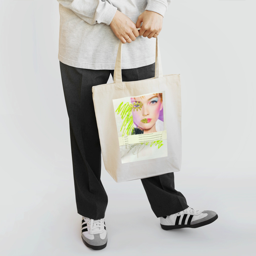 88888888_collageのcollage no.    【cut line 】 Tote Bag