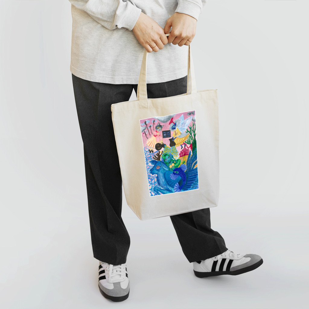 相良つつじの幻獣ペリュントと妖精 Tote Bag