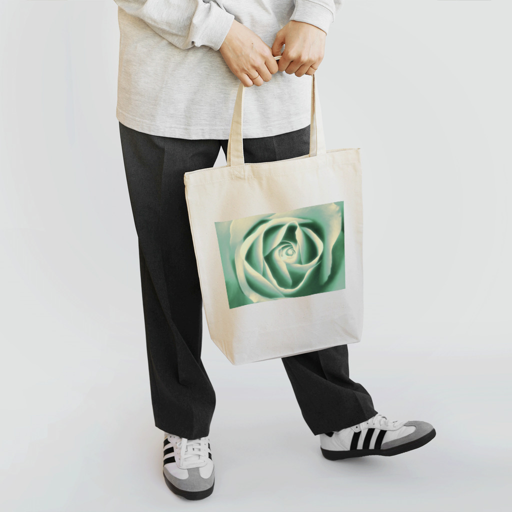 CREATE SEIZEの青い薔薇のトートバック Tote Bag