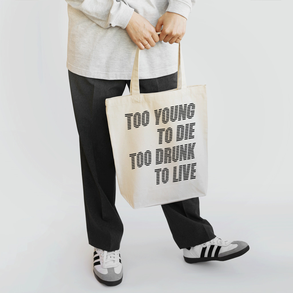 ma_jinのTOO YOUNG TO DIE トートバッグ