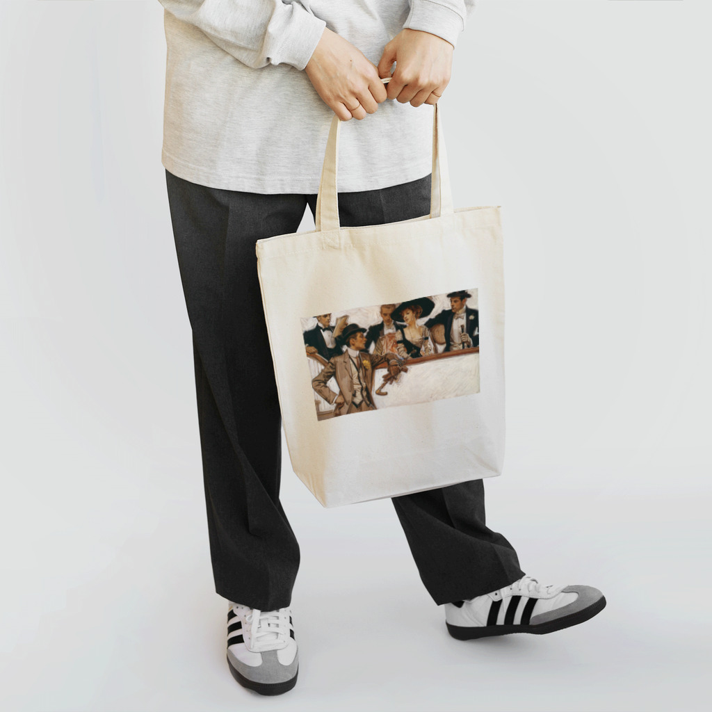 世界の絵画アートグッズのJ・C・ライエンデッカー《アロー・カラーの広告》 トートバッグ
