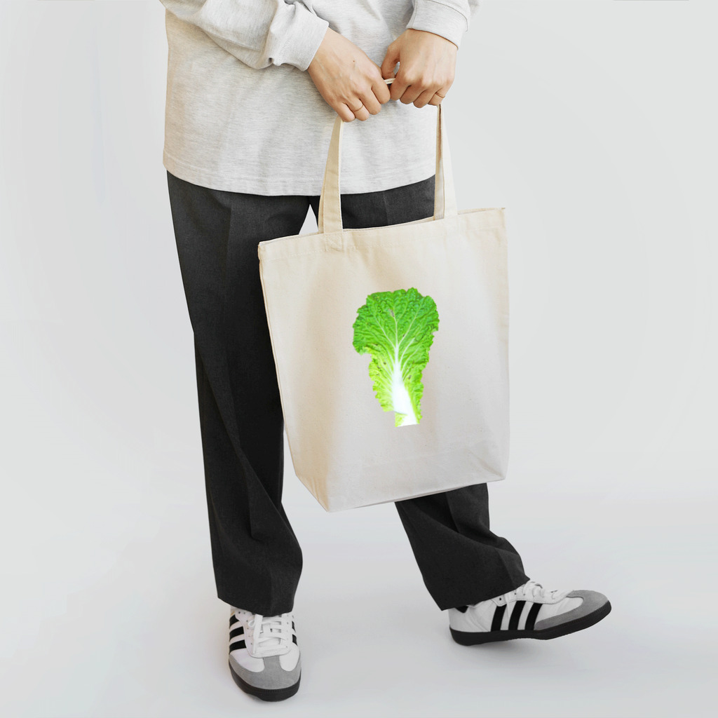 曽我農園の袋詰めする時におとした要らない白菜の葉 トートバッグ