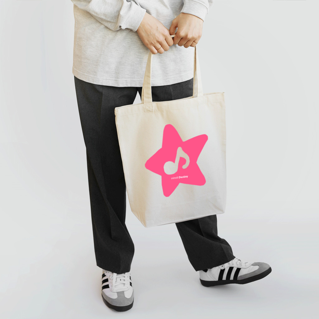 minoli DestinyのminoliDestiny PINK STAR トートバッグ