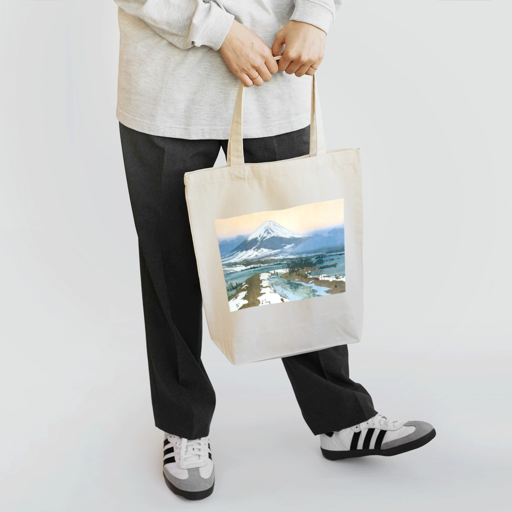 寿めでたや(ukiyoe)の日本画：Fuziyama 吉田博_冨士拾景 河口湖 トートバッグ
