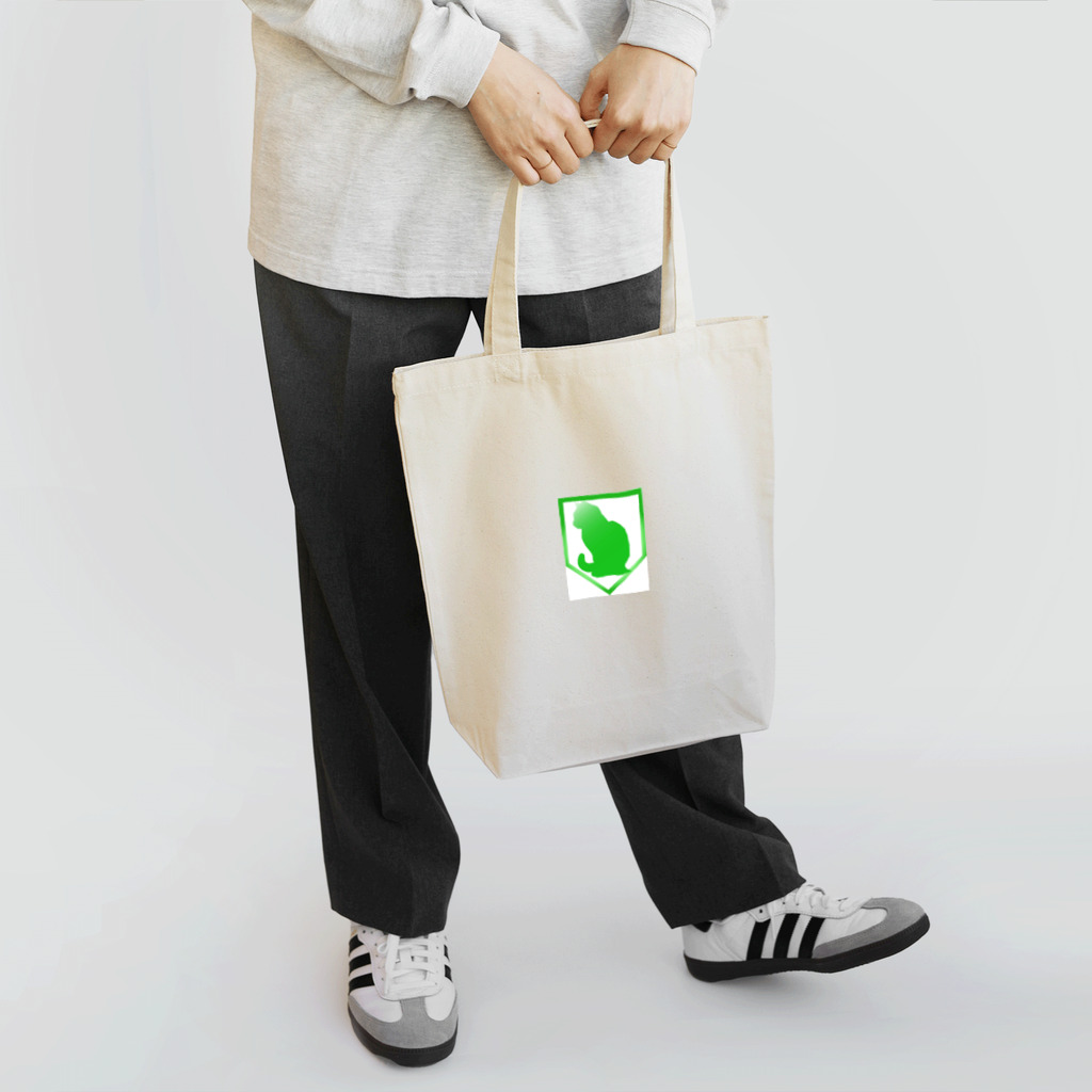 Black Cat WorksのEnlightened Green Cat Tote Bag