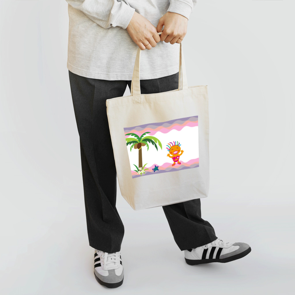 ジルトチッチのデザインボックスのクレコちゃんの夕暮れハワイの海 Tote Bag